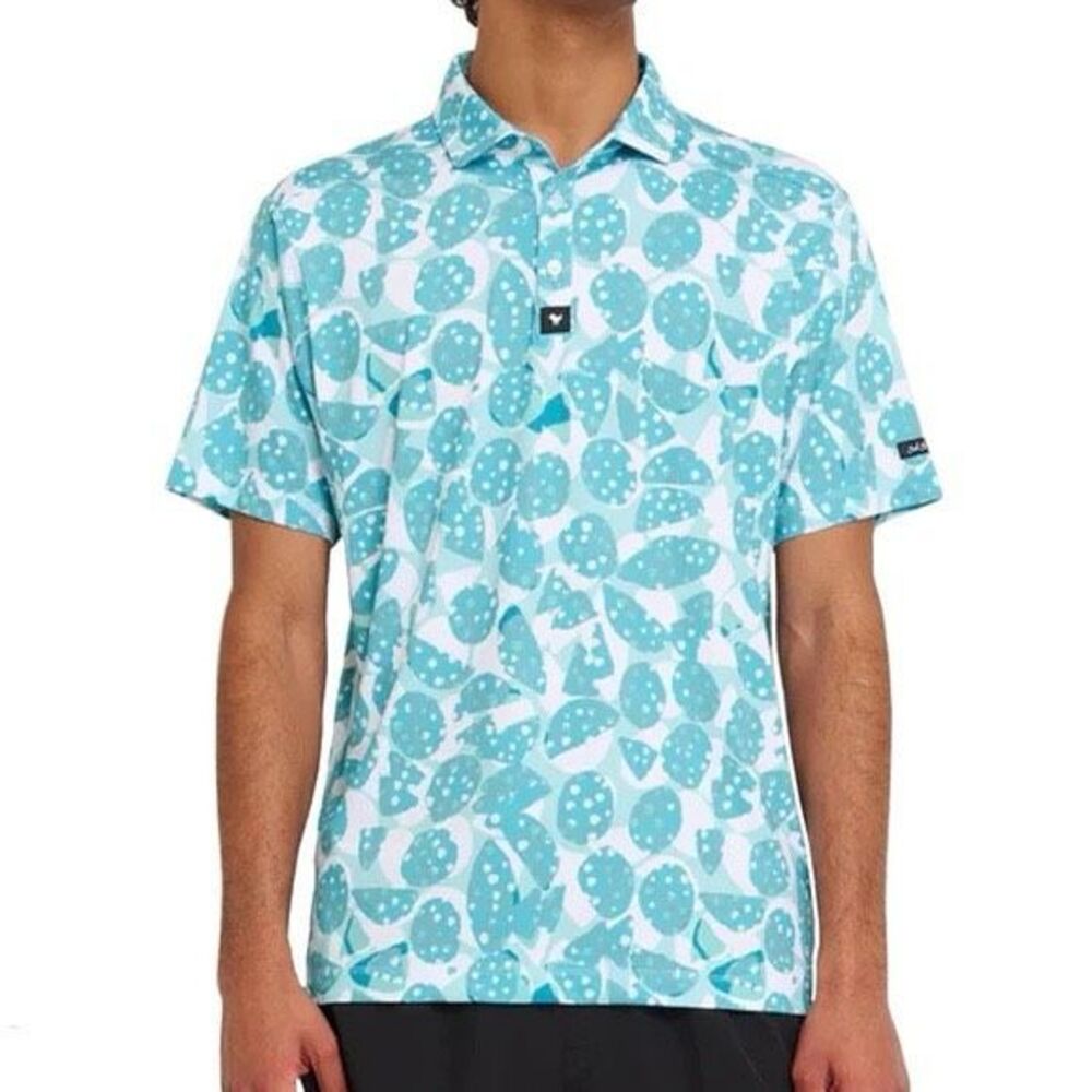Bad Birdie Golf Shirt in bam bam print size XL